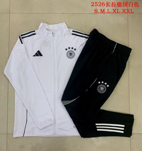 2025/26 Germany White Soccer Jacket Uniform-815
