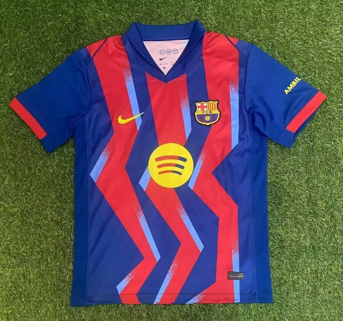 2025/26 Barcelona 3nd Away Red & Blue Thailand Soccer Jerseys AAA-320/416/705