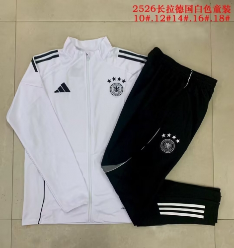 Kids 2025/26 Germany White Kids/Youth Soccer Jacket Uniform-815