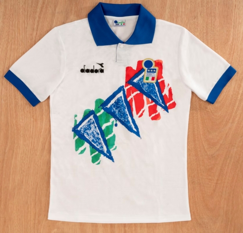 94 Retro Version Italy Away Thailand Soccer Training Jerseys-1041