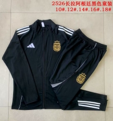 Kids 2025/26 Argentina Black Kids/Youth Jacket Unifom-815