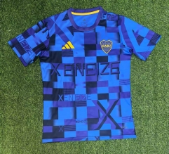 2025/26 Boca Juniors Purple & Blue Thailand Pre-Match Soccer Jersey-416