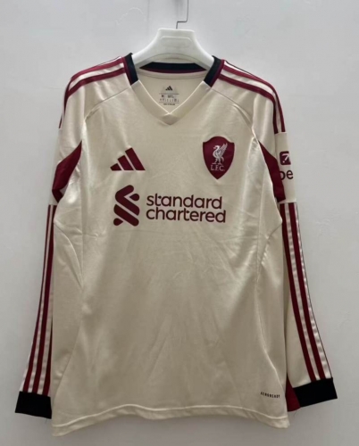 2025/26 Liverpool Away White LS Thailand Soccer Jersey AAA-410