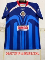 06/07 Centenary Retro Version Deportivo Guadalajara Away Blue Thailand Soccer Jersey AAA-2041