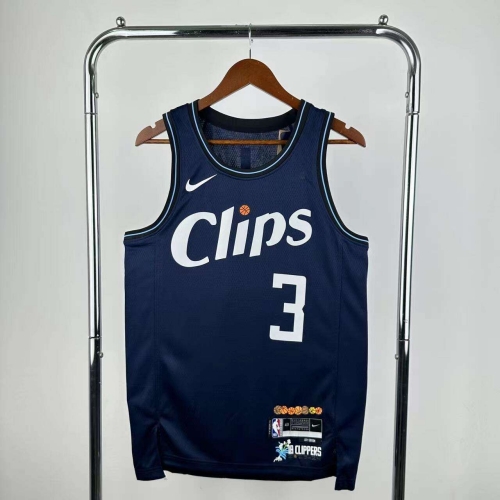 2024 Season City Version Los Angeles Clippers Black #3 Jersey-311
