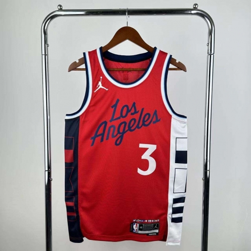 25 Season Feiren Limited Version Los Angeles Clippers Red #3 Jersey-311