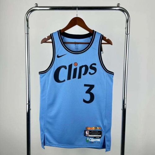 2025 Season City Version Los Angeles Clippers Blue #3 Jersey-311
