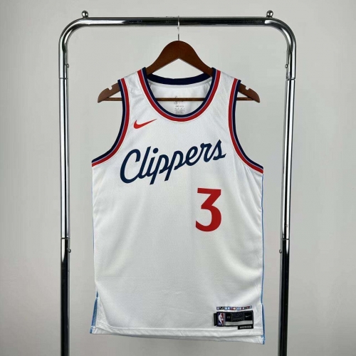 2025 Season Los Angeles Clippers White #3 Jersey-311