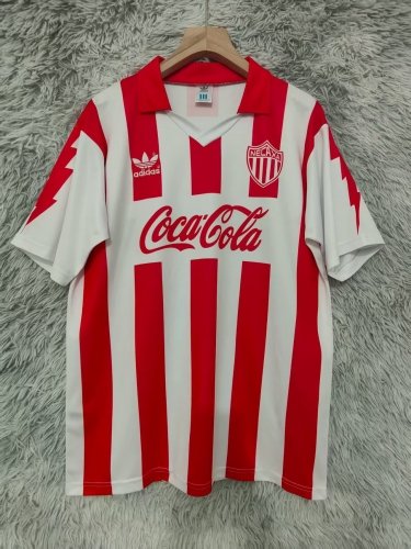 94/95 Retro Version Club Necaxa Home Red & White Thailand Soccer Jersey AAA-2178