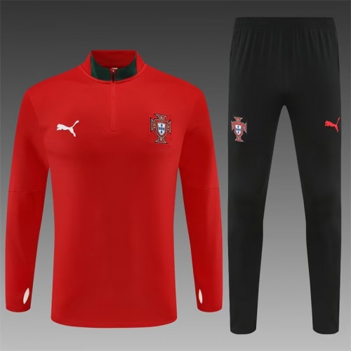 2025/26 Portugal Red Thailand Tracksuit Uniform-801
