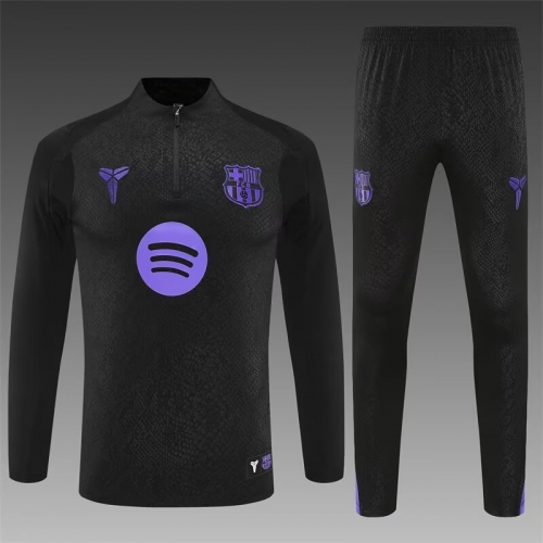 2025/26 Jointed Version Barcelona Black Thailand Soccer Uniform-801