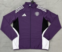 2025/26 Manchester United Purple Windbreaker Hoodies-510
