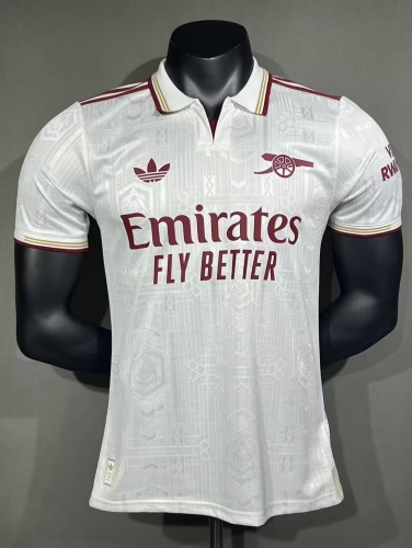 Player Version 2025/26 Arsenal 2nd Away White Thailand Soccer Jersey AAA-XY/703/308