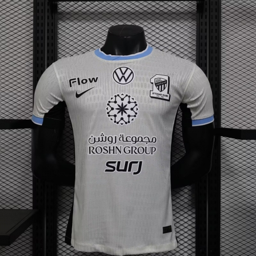 Player Version 2025/26 Al-Ittihad Away White Thailand Soccer Jersey AAA-888