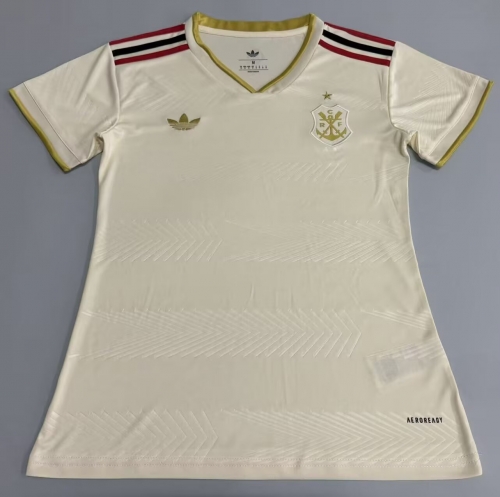 2025/26 CR Flamengo 2nd Away Yellow Thailand Women Soccer Jersey AAA-908/JJ