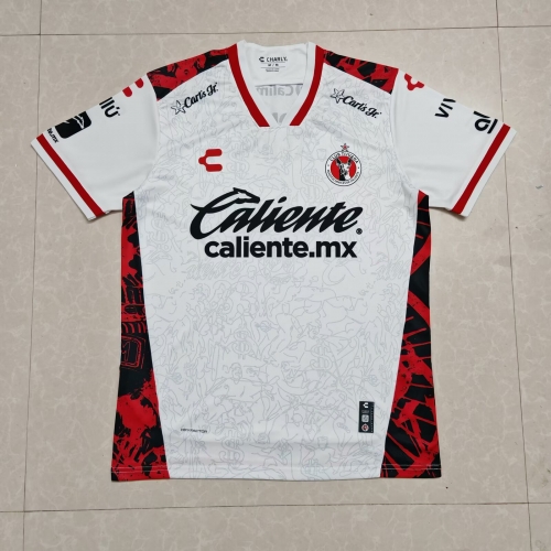 2025/26 Club Tijuana Away White Thailand Soccer Jersey AAA-07