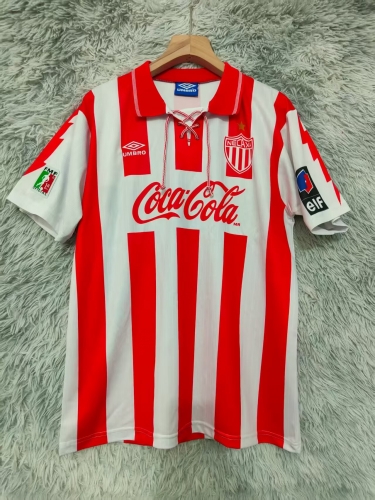 95/96 Retro Version Club Necaxa Home Red & White Thailand Soccer Jersey AAA-2178