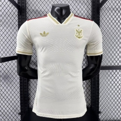 Player Version 2025/26 CR Flamengo 2nd Away Light Yellow Thailand Soccer Jersey AAA-908/MY/308