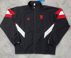 2025/26 Manchester United Black Windbreaker Hoodies-510/66