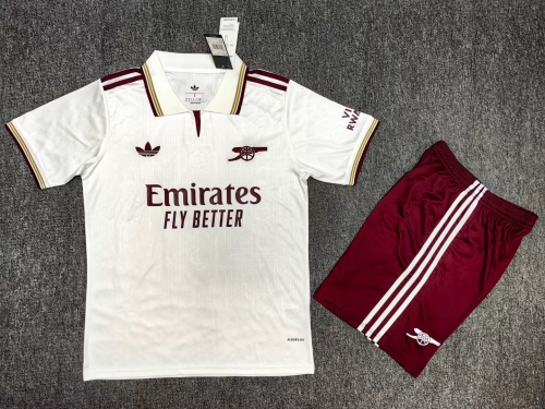 2025/26 Arsenal 2nd Away White Soccer Uniform-302