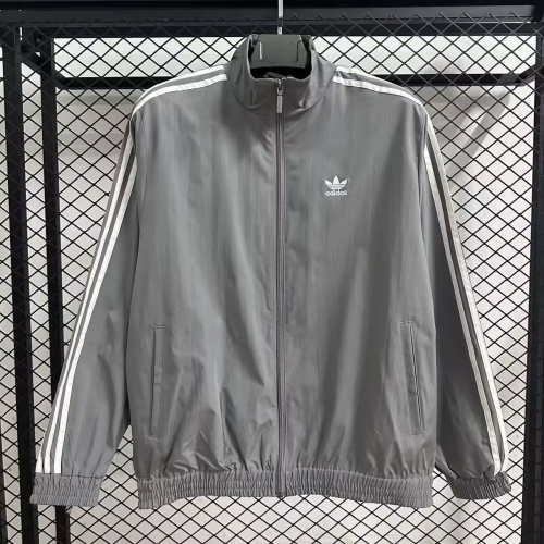 2025-26 Addia Gray Windbreaker Hoodies Top-47