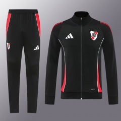 2025/26 #01 CA River Plate Black Thailand Soccer Jacket Uniform-LH