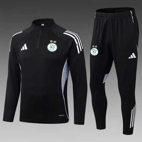 2025/26 Algeria Black Thailand Soccer Tracksuit Uniform-411