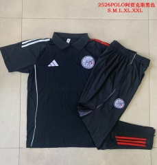 2025/26 Ajax Black Thailand Polo Uniform-815