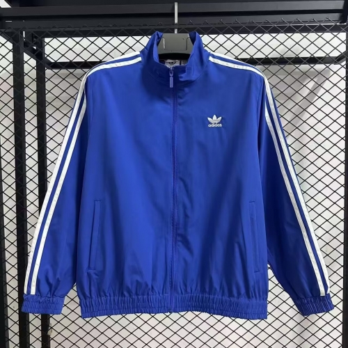 Popular 2025-26 Addia Blue Windbreaker Hoodies Top-47