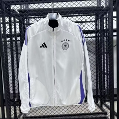 Double-sided 2025-26 Germany Black & White Windbreaker Hoodies Top-47