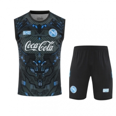 2025/26 SSC Napoli Gray Thailand Soccer Training Vest Suit-418
