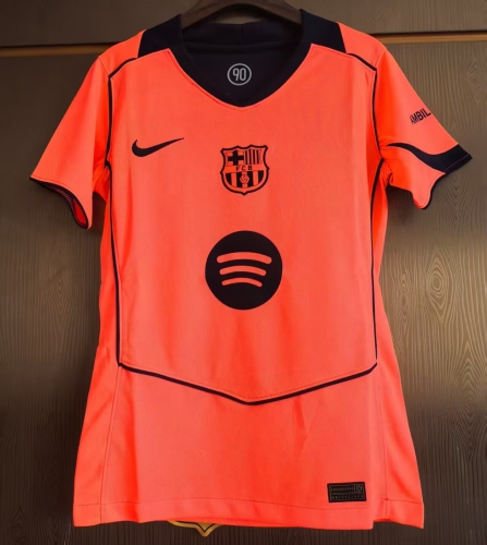 2025/26 Barcelona 2nd Away Rose Red Thailand Women Soccer Jersey AAA-JJ