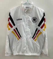 Embroidery 2025-26 Germany White Windbreaker Hoodies Top