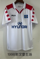 1998 Retro Version Hamburger SV Home White Thailand Soccer Jersey AAA-709