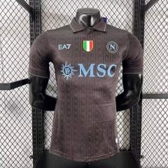 Player Version 2025/26 Napoli 2nd Away Black Thailand Soccer Jersey AAA-16/88/308