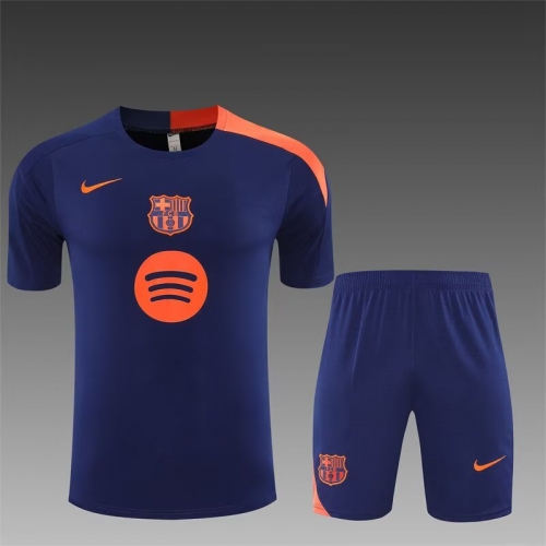 2025/26 Barcelona Royal Blue Shorts-Sleeve Thailand Soccer Uniform-801/815