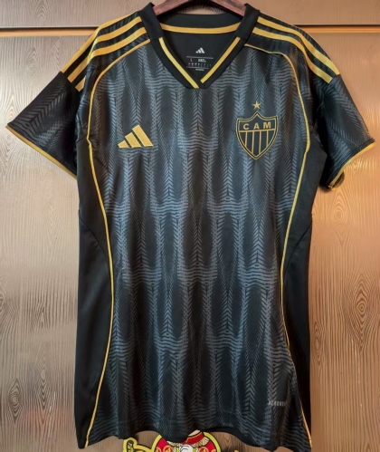 2025/26 Atlético Mineiro 2nd Away Black Female Soccer Jersey AAA-JJ/908