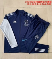Kids 2025-26 Arsenal Royal Blue Kids/Youth Soccer Jacket Uniform-815