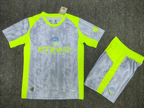 2025/26 Manchester City 2nd Away Gray Soccer Uniform-315