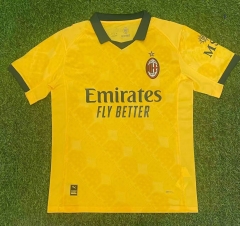 2025/26 AC Milan 2nd Away Yellow Thailand Soccer Jersey AAA-416