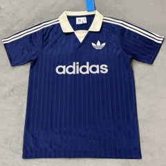 Addid 2025/26 Classic Version Casual Royal Blue Cotton T-Shirts-510