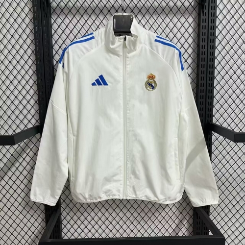 2025/26 Rea Madrid White Windbreaker Hoodies Top-47
