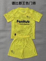 2025/26 Derby County FC Goalkeeper Yellow Soccer Uniform-208