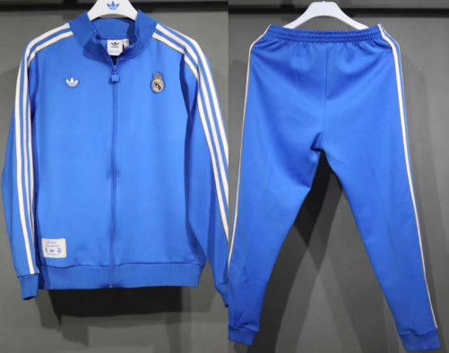 2025/26 Rea Madrid Blue Soccer Jacket Uniform-703/LH