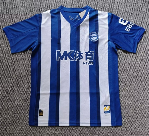 2025/26 Deportivo Alavés Home Blue & White Thailand Soccer Jersey AAA-301