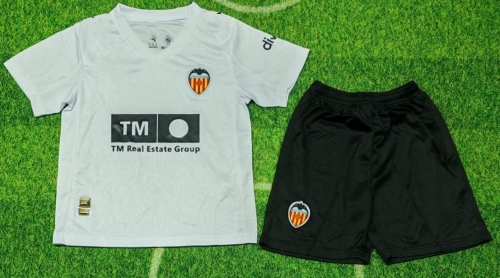 Kids 2025/26 Valencia Home White Kids/Youth Soccer Uniform-522/507/208