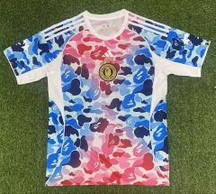 2025/26 Jointed Version ABATHING APE Pink & Blue Thailand Soccer Jersey AAA-416/312