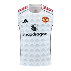 2025/26 Manchester United White Thailand Soccer Training Vest-418