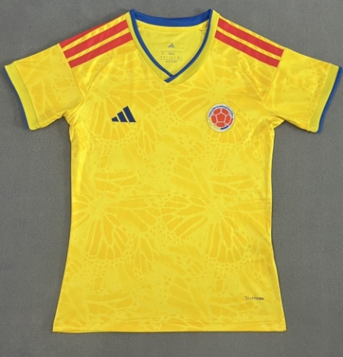 2025-26 Colombia Home Yellow Female Thailand Soccer Jersey-07/2146