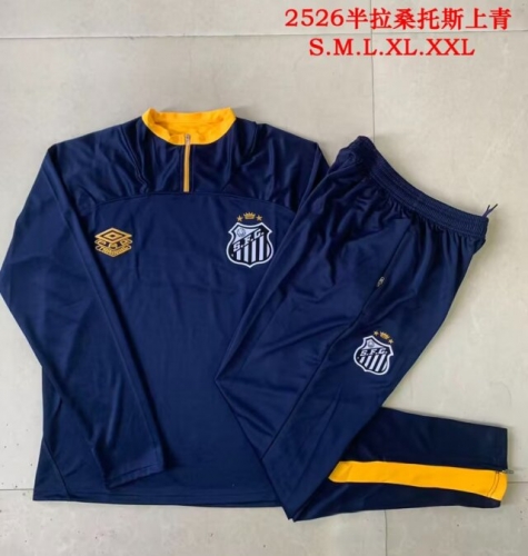 2025/26 Santos Cyan Soccer Tracksuit Uniform-815